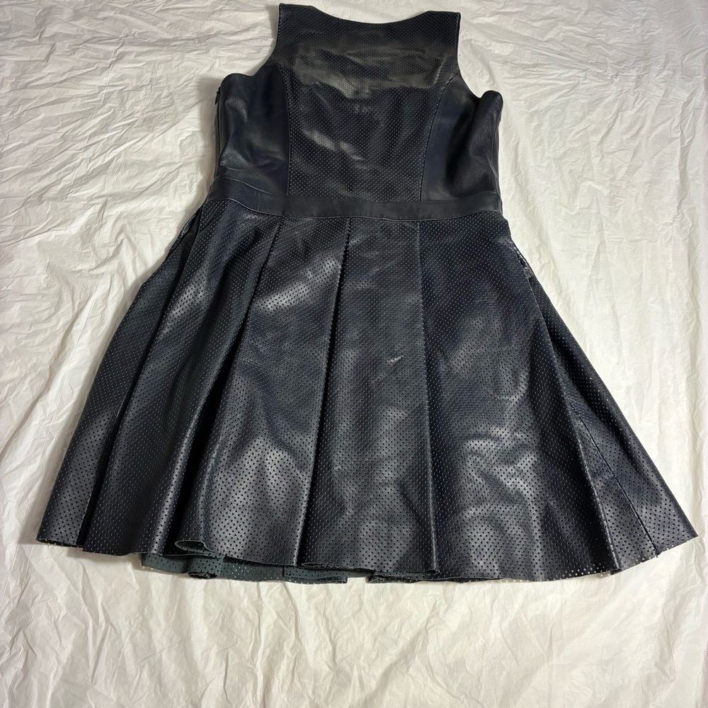 Rebecca Minkoff Black Mock Neck Fit and Flare Mini Dress